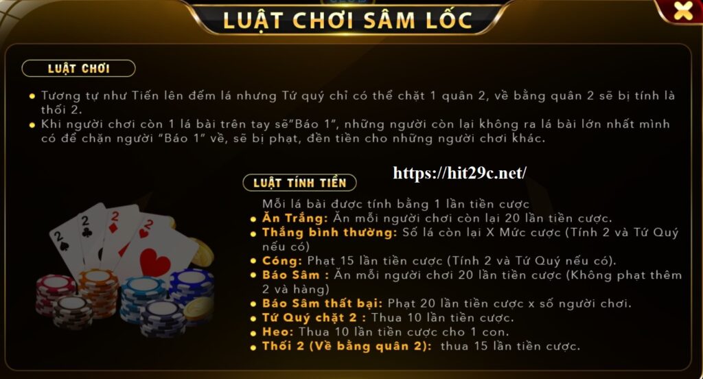 Nắm chắc luật chơi của Sâm